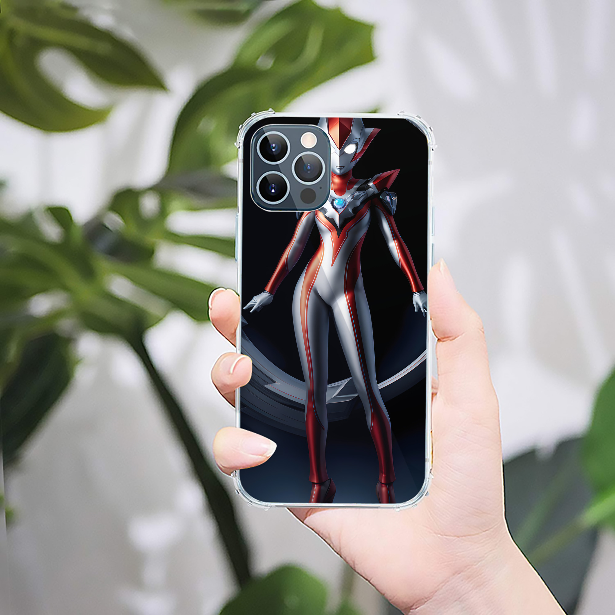 （画像用） ウルトラマン Ultraman 【iPhone 12シリーズ対応】透明スマホケース（クリアソフトケース）
